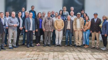 Negociadores del ELN junto con