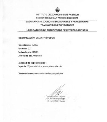 El informe del Instituto Pasteur