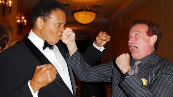 Muhammad Ali y Robin Williams