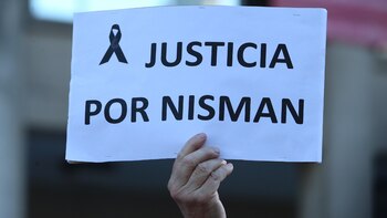 Hubo carteles en respaldo al