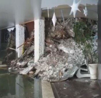 La nieve irrumpió en el