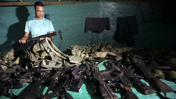 Armas de las FARC agrupadas