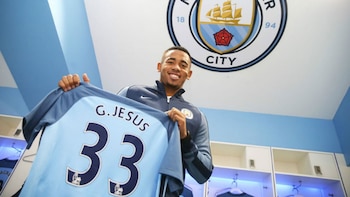 El brasileño Gabriel Jesús es el séptimo refuerzo de Pep Guardiola en el Manchester City