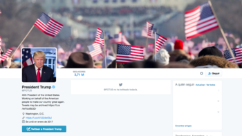 La flamante cuenta de @Potus