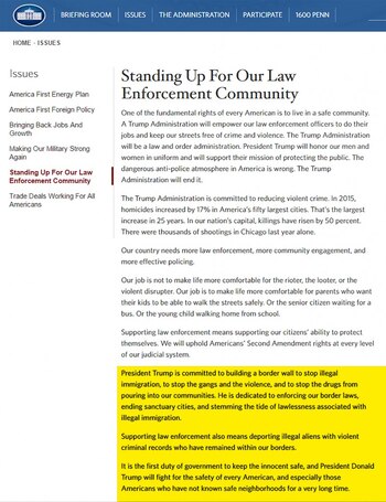 Captura del apartado sobre el