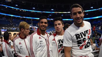 El plantel de River, en