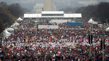 Los organizadores de la marcha esperaban menos personas de las que asistieron (Reuters)