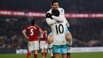 Jonathan Calleri festeja su gol