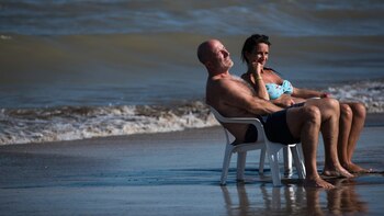 Los veraneantes de Pinamar le