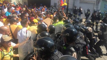 Imagen de la represión en