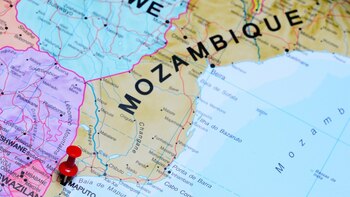 Mozambique se ubica en el