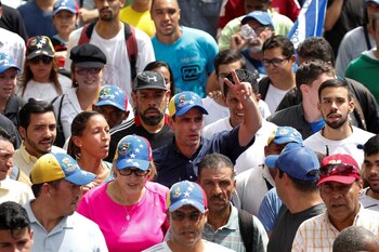 Capriles en una de las