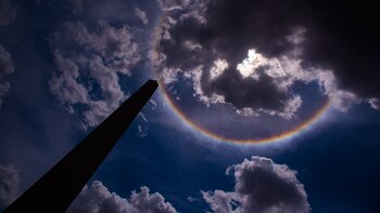 El arco iris circular pudo