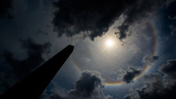 El particular fenómeno se registró