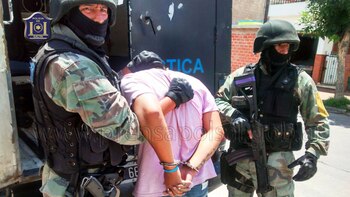 El momento del arresto