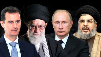 Bashar Al-Assad, Ali Khamenei, Vladimir