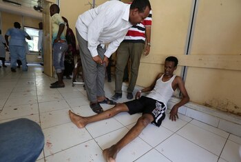 El camarógrafo Yousuf Hussein, conmocionado