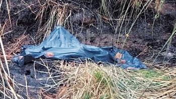 El cuerpo tras ser encontrado