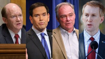 Los senadores que firmaron la