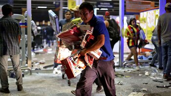 La mercadería saqueada en México