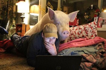 Esther y Derek, uno de