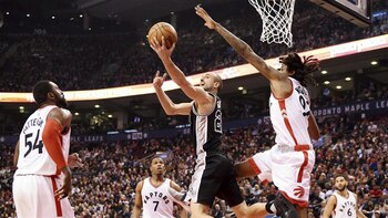 Manu Ginóbili aportó ocho puntos