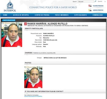 La circular roja de Interpol