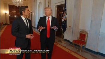 Donald Trump en la Casa