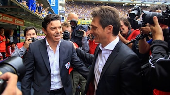 Marcelo Gallardo y Guillermo Barros