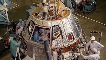 La cabina del Apollo 1