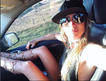 Pampita en Punta del Este