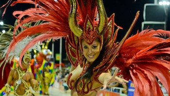 El clásico carnaval en Gualeguaychú,