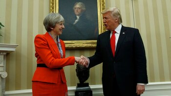 Donald Trump y Theresa May