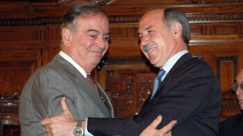 Enrique Petracchi junto a Ricardo