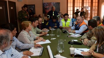 Michelle Bachelet en una reunión