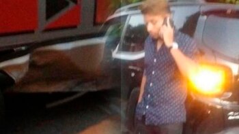 Palacios salió ileso del choque