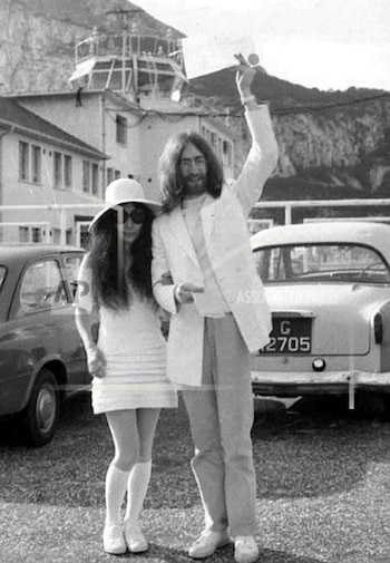 John Lennon y Yoko Ono,