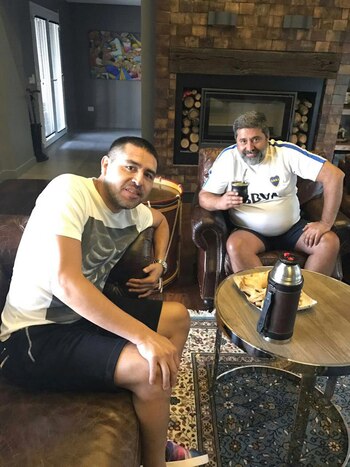 Juan Román Riquelme y Daniel