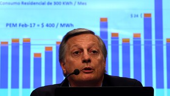 El ministro de Energía, Juan