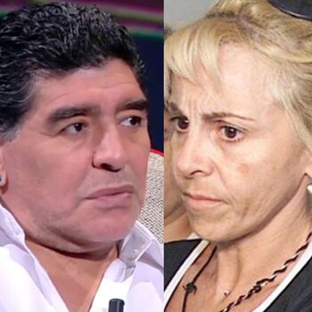 Diego Maradona y Claudia Villafañe