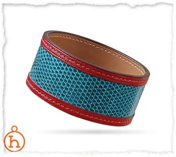 Pulsera de cocodrilo en dos