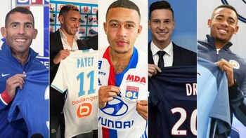 Tevez, Payet, Depay, Draxler y Gabriel Jesús son algunos de los fichajes más destacados