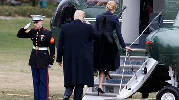 Junto a su hija Ivanka,