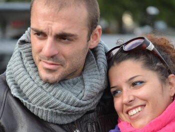 Una foto de Di Lello y Roberta Smargiassi (Facebook)