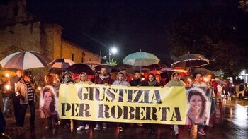 “Justicia para Roberta”, la marcha en la ciudad de Vasto