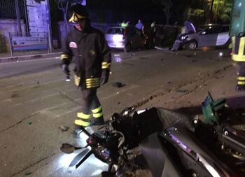 Así quedó la moto de Roberta Smargiassi tras el accidente