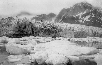 El glaciar Pedersen (Alaska), derretido en 1940.