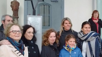 Arroyo Salgado y sus hijas,