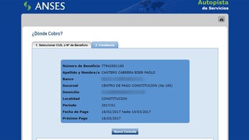 Beneficio del ANSES cobrado por