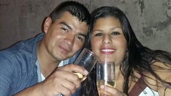 Diego Loscalzo brinda con Romina